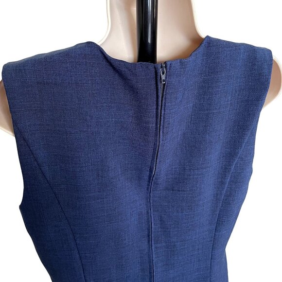Womens Sag Harbor Navy Blue Sleeveless Dress Size 8 u - Picture 7 of 7